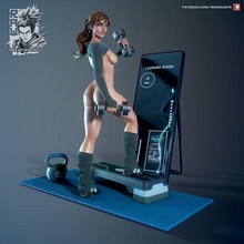 Irene alto nivel deportista 3d print model - Mito3D