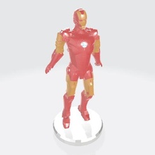 iron man azione figura arte ferro uomo meraviglia i fumetti tecnologia robot timone ruota cuore tony pentole Pepe morgan industrie Vendicatori 3d print model - Mito3D