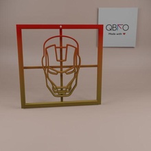 Eisen Kunst Box Tabelle übermalbar Held Ironman 3d STL Datei Haus Wunder 3d print model - Mito3D