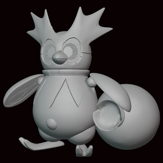 ferro agrupar Pokémon figura arte estátua videogame videogames miniatura escultura Admirador estatueta legendas arceus valente go escarlate tolet mail 3d print model - Mito3D