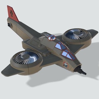 iron eagle Game space dwarf bomber gyrocopter airplane squat flyer bomb lord of war gunship marauder 3d print model - Mito3D