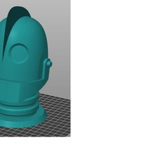 iron giant's head 3d print model - Mito3D