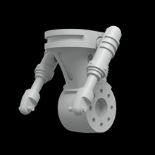 iron knight - arm magnet game 3d print model - Mito3D
