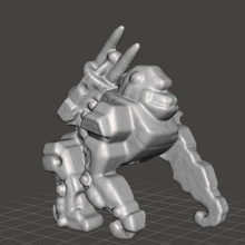 hierro Kong gashapon cloruro polivinilo plastico figura juguete modelo 3d print model - Mito3D