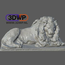 iron lion statue 3d scan art 123d 123dcatch catch meshmixer scanner sculpture scans replicas 3d print model - Mito3D