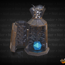 ferro fanciulla dado prigione supporto gratuito dicejail dice jail ironmaiden iron maiden fatesend fates end rpg dnd role playing game dungeons and dragons support free supports tavolo tabletop games tortura trappola 3d print model - Mito3D