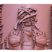 iron maiden eddie powerslave cnc art artcam relief aspire 3d print model - Mito3D