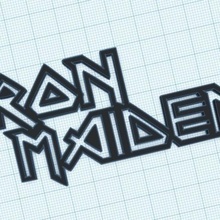 iron maiden key ring fashion heavy rock rockandroll 3d print model - Mito3D