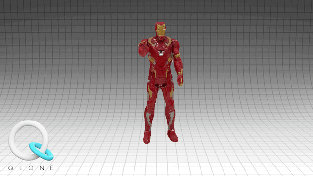 iron man action figure marvel tony stark qlone 3D print model - Mito3D