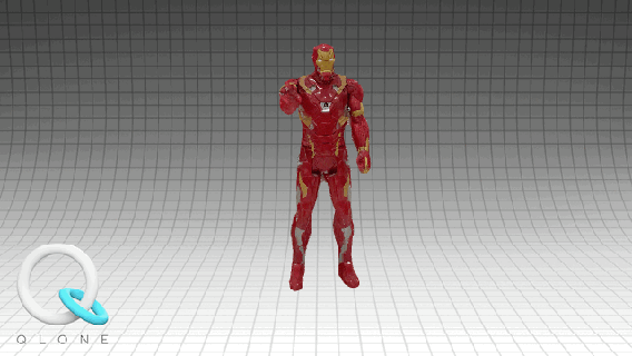 iron man action figure marvel tony stark qlone 3d print model - Mito3D