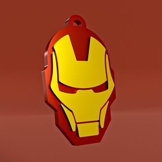 ferro homem joalheria chaveiro Ferro maravilha Heróis vingadores 3d print model - Mito3D