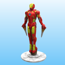 iron man art la marvel fumetti eroe supereroe tony stark avengers 3d print model - Mito3D