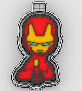 iron man - freshie mold silicone box 3d model molding mould stl make manufacture molds boxes 3d print model - Mito3D
