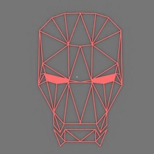 iron man - geometirc marvel table geometric movies art 3d print model - Mito3D