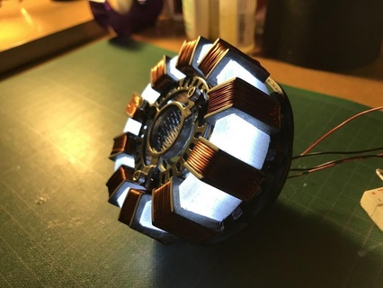 iron man arc reactor cosplay prop cr-10 movie props accessories costume 3d print model - Mito3D
