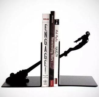 iron man book holder bookend bookend bookholder book holder book books bookends book support  3d print model - Mito3D