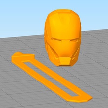 iron man bookmark separator ironman avengers books 3d print model - Mito3D