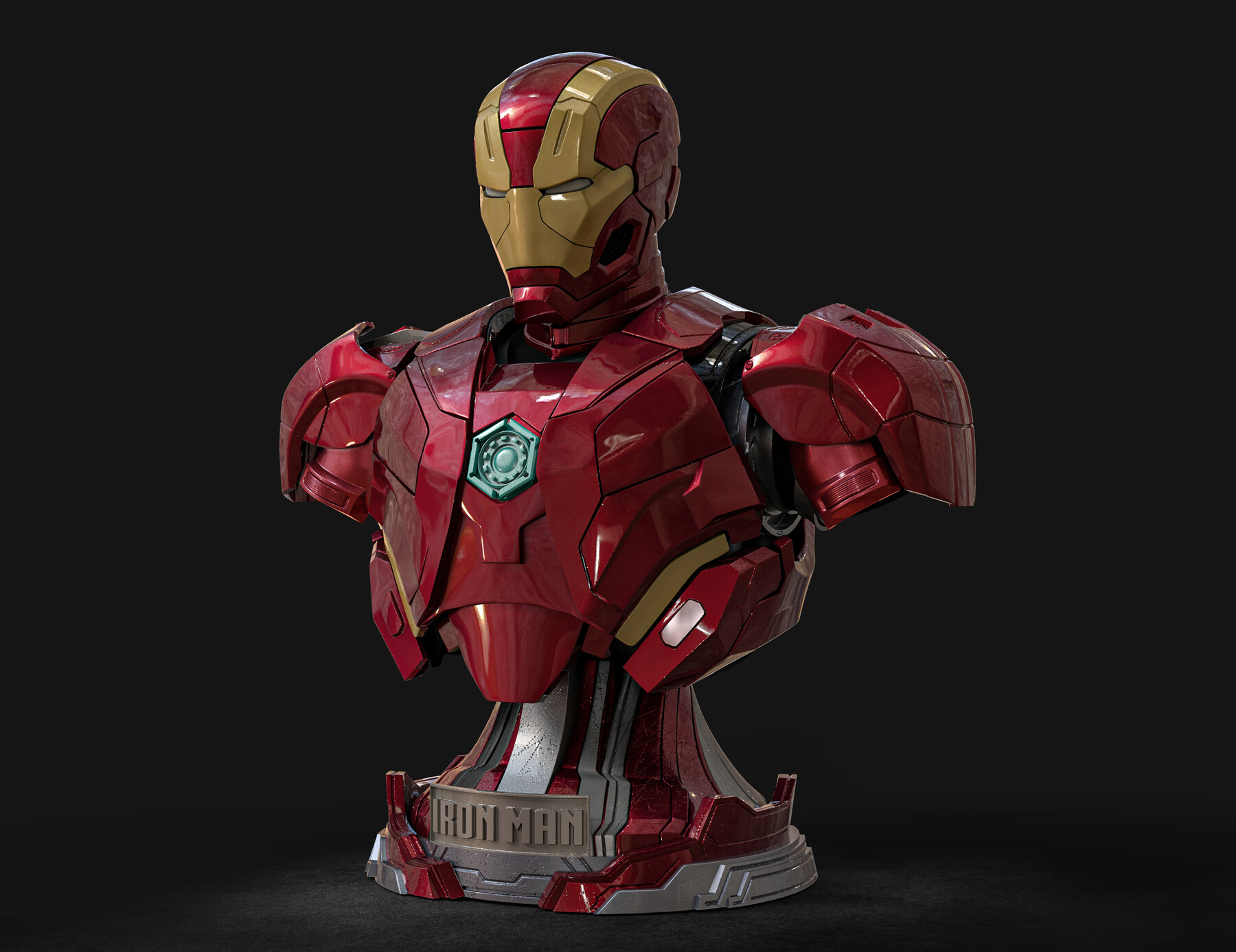 iron man bust ironman bust  3D print model - Mito3D