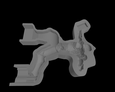 iron man cast mold iron man  3d print model - Mito3D