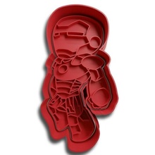 hierro hombre chibi Galleta cortador corte Acero maravilla héroe arco reactor 3d print model - Mito3D