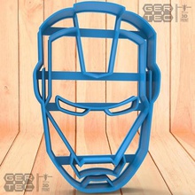 iron man cookie cutter face - avengers home 3d print model - Mito3D