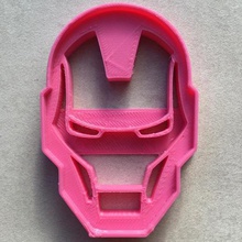 iron man cutter cookies cookie desing 3d print model - Mito3D