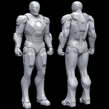 hombre de hierro fácil impresión art vengadores el busto casco ironman iron man mark 7 traje marca marvel modelo split tony stark personas 3d print model - Mito3D