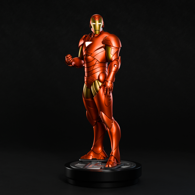 hierro hombre extremis armadura 3d impresión fan art estatua modelo maravilla vengadores acero mcu coleccionable figura superhéroe tony rígido 3d print model - Mito3D