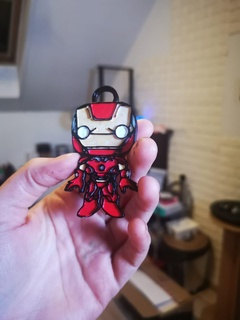 iron man funko keychain ironman avengers marvel 3d print model - Mito3D