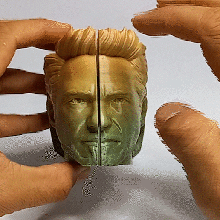 iron man head change 3d print model - Mito3D