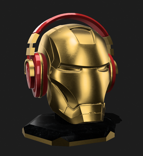 iron man headphone holder 3d print model - Mito3D