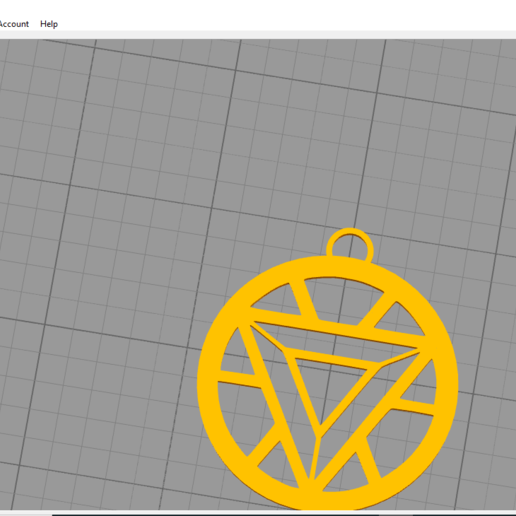 iron man heart necklace fashion shape 3d 3D print model - Mito3D
