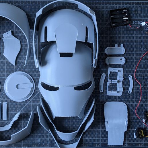 ferro homem capacete 3D print model - Mito3D