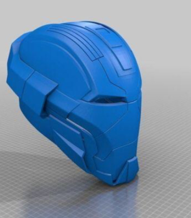 fer homme casque briseur coeur 3D print model - Mito3D