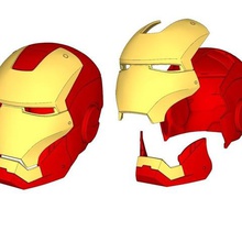 iron man casco indossabili gadget testa ironman robotica 3d print model - Mito3D