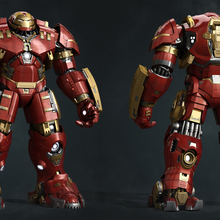 fer homme hulkbuster armure 3d modèle impression art merveille robot arme militaire vengeur Tony rigide super héros marque 44 43 sci 3d print model - Mito3D
