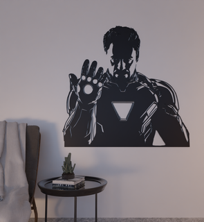 iron man infinity gems 2d wall art marvel decoration Art silhouette ucm home inteior stones 3d print model - Mito3D