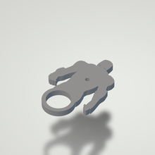 ferro uomo chiave catena portachiavi silhouette meraviglia mc arte fantasia eroe 3d print model - Mito3D