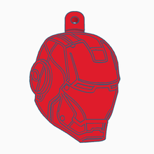 iron man key chain marvel avengers comics ring holder 3d print model - Mito3D