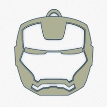 iron man keychain 3d print model - Mito3D
