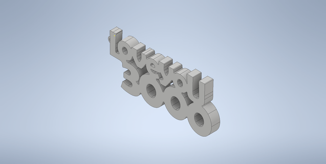 iron man love 3000 keychain infinty wars endgame 3d print model - Mito3D