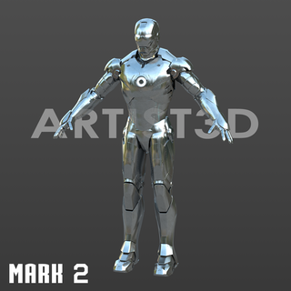 Demir adam işaret 2 Kostüm oyunu tam takım elbise Adam mark2 mk2 hayret 3d print model - Mito3D