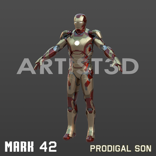 hierro hombre marca 42 pródigo hijo cosplay completo traje Acero mark42 mk42 pistón maravilla vengadores Tonystark legión historietas 3d print model - Mito3D