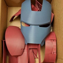 iron man mark iii helmet separated oriented fashion costume marvel comics mark3 ironman 3d print model - Mito3D