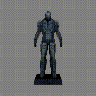 hierro hombre marca xl escopeta Arte musgo águila maravilla Acero iron man figura miniatura 3d print model - Mito3D