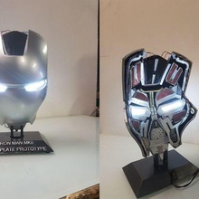 iron man mk2 mk 2 de la placa frontal máscara interieur art las esculturas vengadores scifi ciencia ficción marvel comics hombre hierro lujo 3d print model - Mito3D