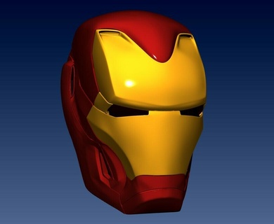 ferro homem mk Ferro mascarar robô Tony rígido vingadores maravilha 3d print model - Mito3D