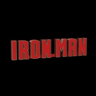 iron man movie logo dual colour 3d print model - Mito3D