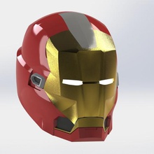 iron man vivaneau rouge casque de la mode réplique mcu masque collection cosplay le marvel l'homme fer 3d print model - Mito3D
