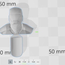 ferro uomo pala iron man sale shaker misurare 3d print model - Mito3D